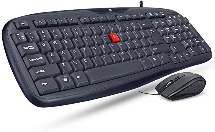 iBall Wintop Soft Key Keyboard and Mouse Combo Black