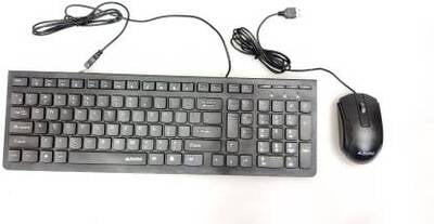 ProDot New USB wired Keyboard 207 with Mouse MU253 combo - Black