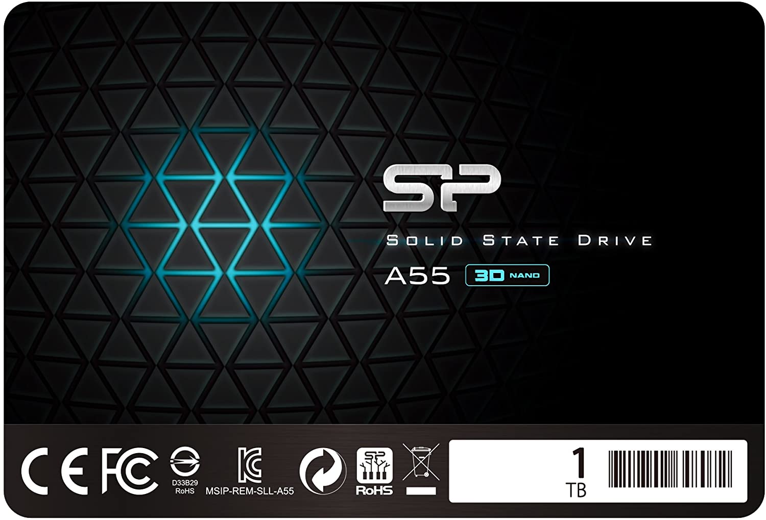 Silicon Power 1TB SSD 3D NAND A55 SATA (SP001TBSS3A55S25)