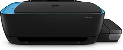 HP Ink Tank 319 Colour Printer, Scanner and Copier for Home/Office, High Capacity Tank, Borderless Printing