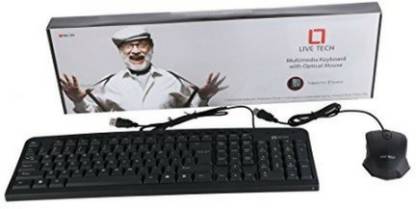 Live Tech MK05 Wired USB Desktop Keyboard  (Black)