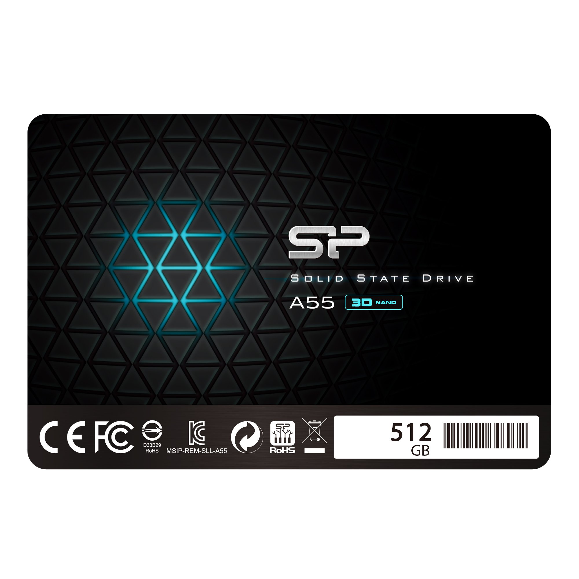 Silicon Power 512GB SSD SATA 3D NAND A55 (SP512GBSS3A55S25)